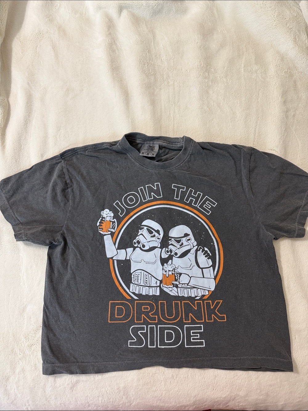 Join The Drunk Side Kids Graphic Tee - Charcoal